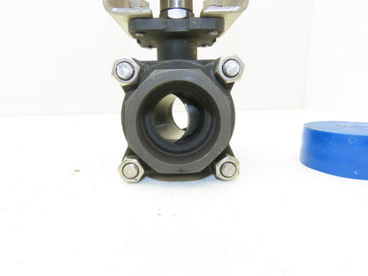 Flow-Tek 8007 Ball Valve 1-1/2" Socket Weld 316SS Ball/Stem w/Extension 1000 WOG