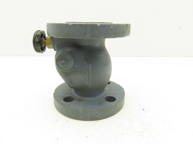 Ebara 10K-32 Swing Check Valve DN32 Cast Iron Flanged 33mm Inlet