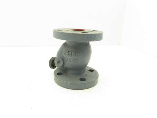 Ebara 10K-32 Swing Check Valve DN32 Cast Iron Flanged 33mm Inlet
