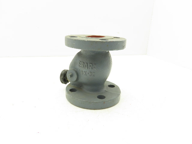 Ebara 10K-32 Swing Check Valve DN32 Cast Iron Flanged 33mm Inlet