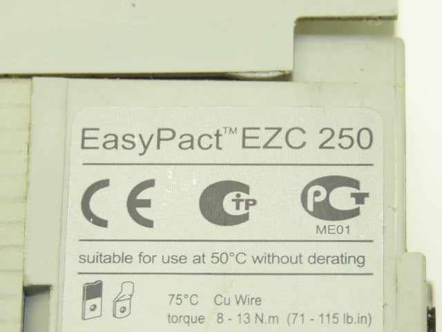 Schneider EZC 250N EasyPact Circuit Breaker 150A 3-Pole 600VAC 250VDC Handle