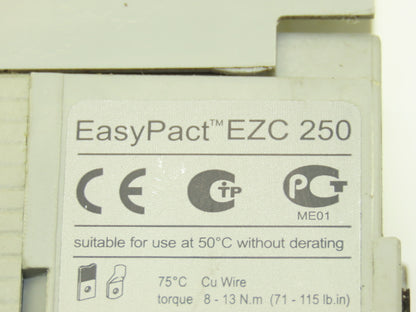 Schneider EZC 250N EasyPact Circuit Breaker 150A 3-Pole 600VAC 250VDC Handle