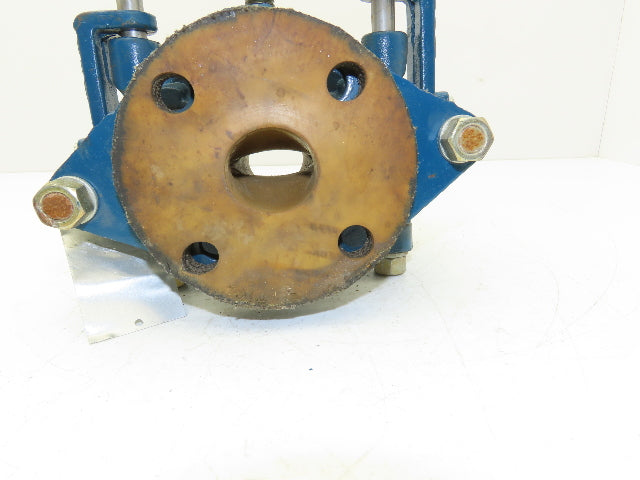 Robbins & Myers KFR Rubber Pinch Valve 1-1/2" Flanged 150psi Handwheel Operator