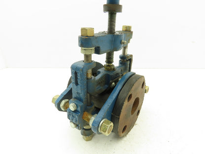 Robbins & Myers KFR Rubber Pinch Valve 1-1/2" Flanged 150psi Handwheel Operator