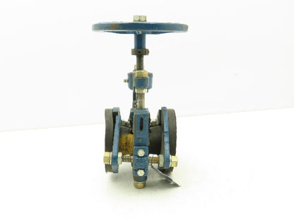 Robbins & Myers KFR Rubber Pinch Valve 1-1/2" Flanged 150psi Handwheel Operator