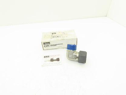 Parker 20-20 CBZ-SS Stainless Compression 90° Elbow 1-1/4" Tube x 1-1/4" NPT