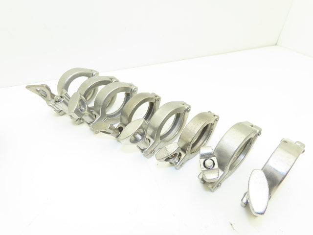 1.5" Sanitary Tri-Clamp Heavy Duty Stainless Wing Nut Lot of 13