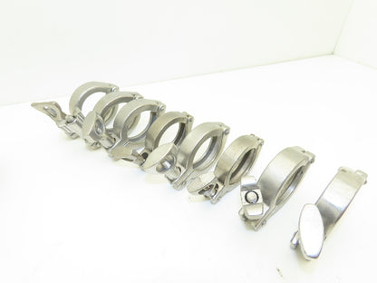 1.5" Sanitary Tri-Clamp Heavy Duty Stainless Wing Nut Lot of 13