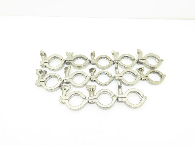 1.5" Sanitary Tri-Clamp Heavy Duty Stainless Wing Nut Lot of 13