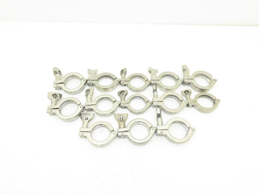 1.5" Sanitary Tri-Clamp Heavy Duty Stainless Wing Nut Lot of 13