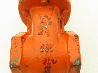 Walworth 2-1/2" Brass Gate Valve Resilient Wedge 200psi Rising Stem