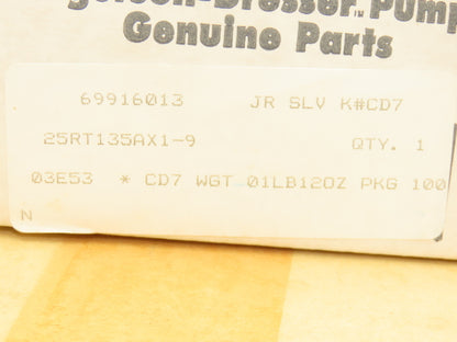 Ingersoll Rand 25RT135AX1-9 Dresser Pump Rebuild Kit SS Sleeve Packing Bushing