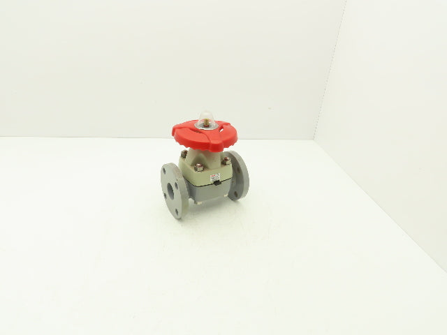 Asahi V14MHCEFA040 Diaphragm Pinch Valve 1-1/2" Flanged CPVC EPDM 150psi