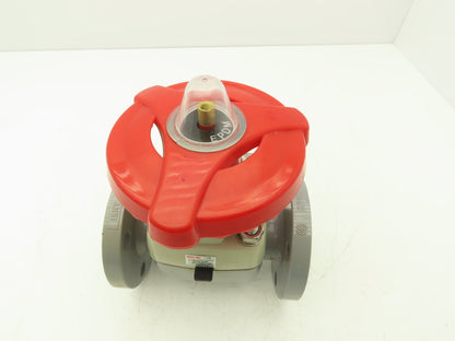 Asahi V14MHCEFA040 Diaphragm Pinch Valve 1-1/2" Flanged CPVC EPDM 150psi