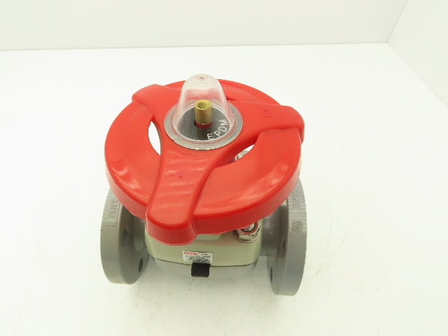 Asahi V14MHCEFA040 Diaphragm Pinch Valve 1-1/2" Flanged CPVC EPDM 150psi