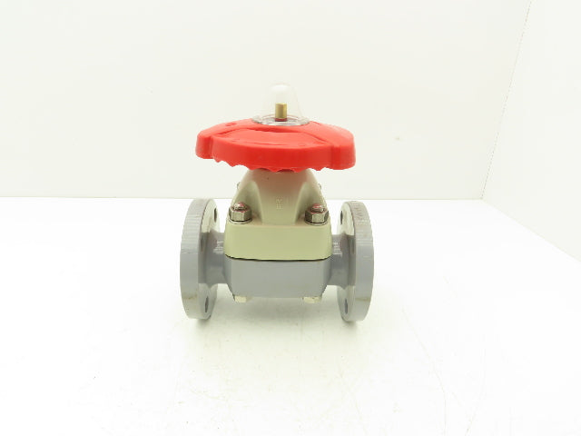 Asahi V14MHCEFA040 Diaphragm Pinch Valve 1-1/2" Flanged CPVC EPDM 150psi