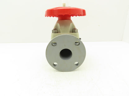 Asahi V14MHCEFA040 Diaphragm Pinch Valve 1-1/2" Flanged CPVC EPDM 150psi