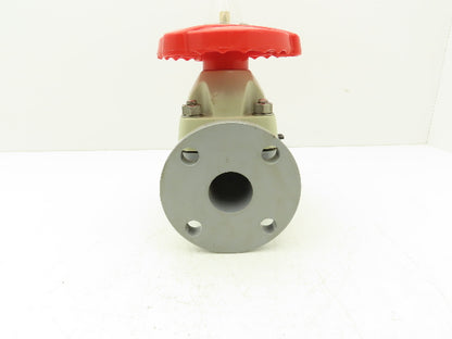 Asahi V14MHCEFA040 Diaphragm Pinch Valve 1-1/2" Flanged CPVC EPDM 150psi