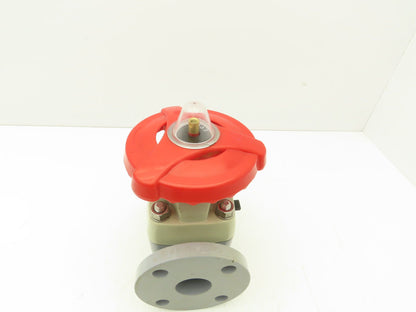 Asahi V14MHCEFA040 Diaphragm Pinch Valve 1-1/2" Flanged CPVC EPDM 150psi