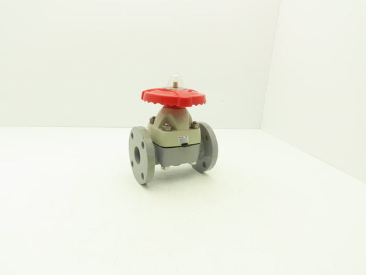 Asahi V14MHCEFA040 Diaphragm Pinch Valve 1-1/2" Flanged CPVC EPDM 150psi