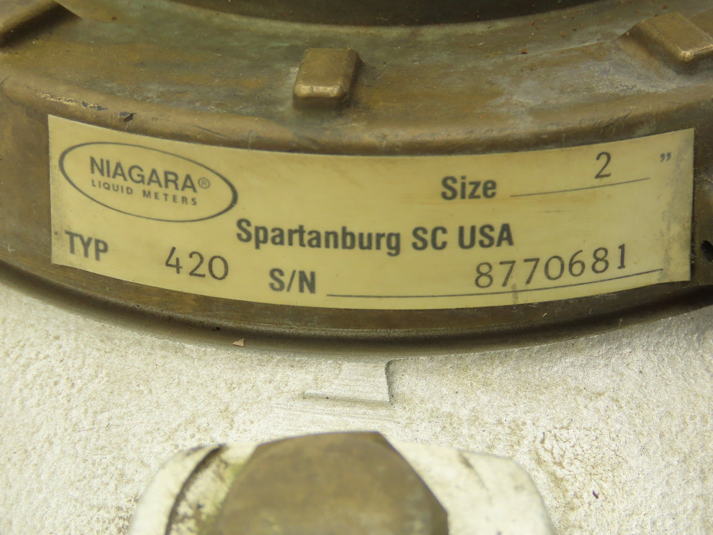 Niagara Type 420 Liquid Flow Meter 2" Flanged 1.4-132 GPM 227 PSI