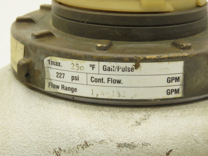 Niagara Type 420 Liquid Flow Meter 2" Flanged 1.4-132 GPM 227 PSI