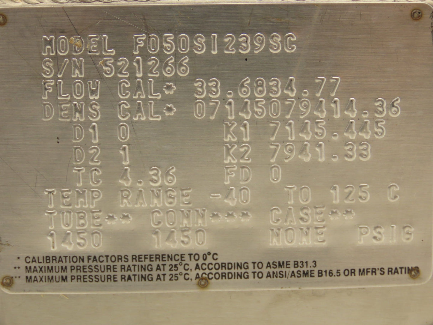 Micro Motion 1FT9701I3N3C F050SI239SC Mass Flow Sensor & Transmitter 20-30VDC