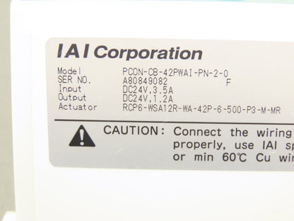 IAI PCON-CB-42PWAI-PN-2-0 Position Controller Absolute Incremental 24VDC 1.2A