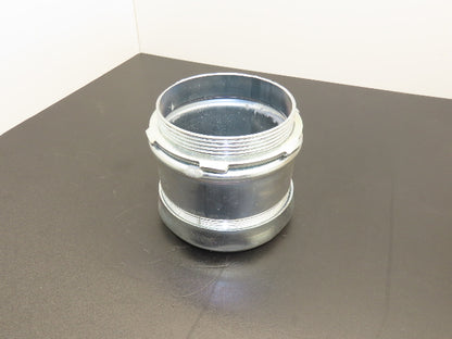 Bridgeport 259 EMT Connector Fitting 4" Steel Compression Box Adaptor Lot of 6