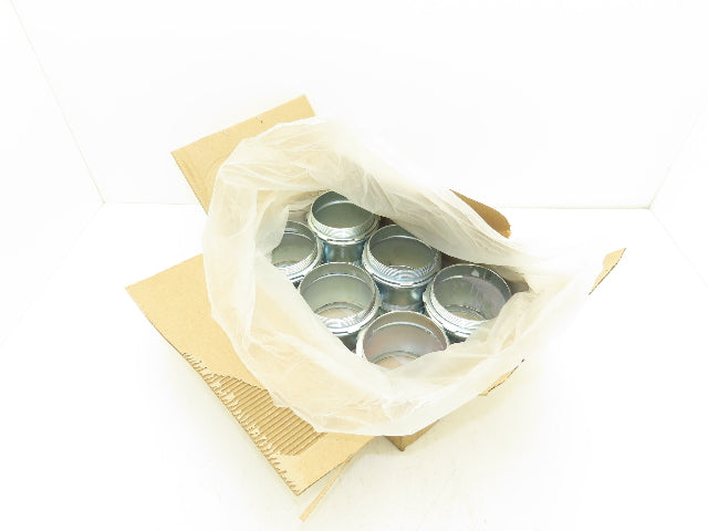 Bridgeport 259 EMT Connector Fitting 4" Steel Compression Box Adaptor Lot of 6