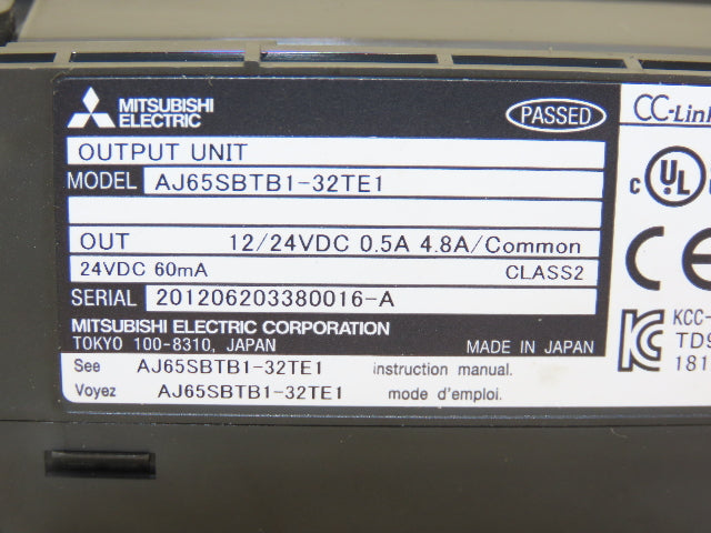 Mitsubishi Electric AJ65SBTB1-32TE1 Output Unit 12/24VDC 0.5A