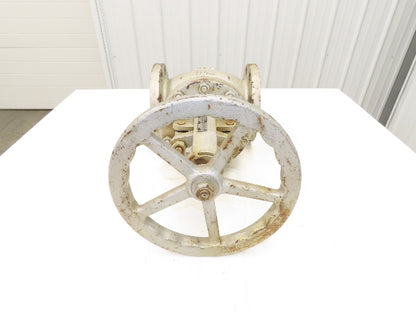 Newco 21F-CB2 4" Flanged Globe Valve 285psi Class 150 WCB 77 Rising Stem