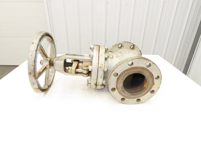 Newco 21F-CB2 4" Flanged Globe Valve 285psi Class 150 WCB 77 Rising Stem