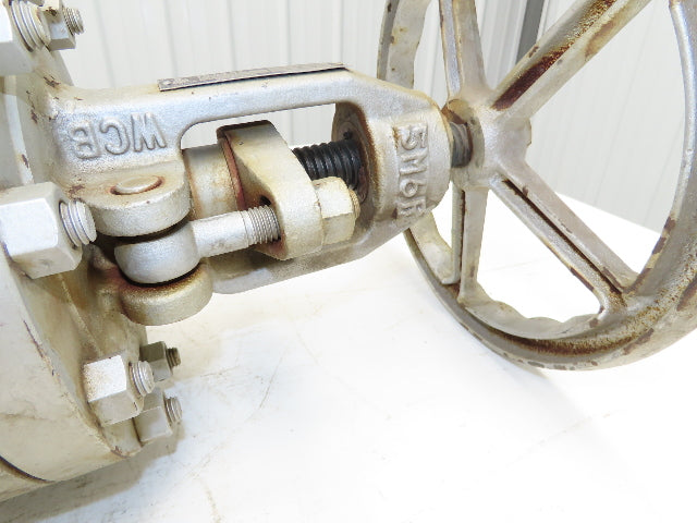 Newco 21F-CB2 4" Flanged Globe Valve 285psi Class 150 WCB 77 Rising Stem