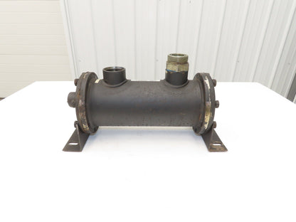Thermal Transfer EKS-1012-F-R Oil Cooler Shell & Tube Heat Exchanger 2-Pass