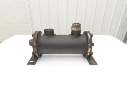 Thermal Transfer EKS-1012-F-R Oil Cooler Shell & Tube Heat Exchanger 2-Pass