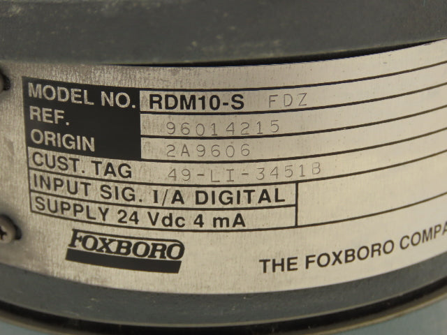 Foxboro J0173KE RDM10-S FDZ Temperature Transmitter 24VDC haz Loc