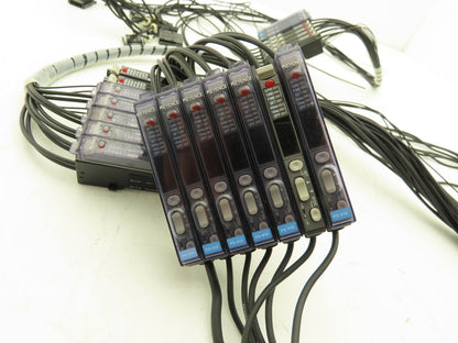 Keyence FS-V12 Photoelectric Sensor Mixed Lot of 21