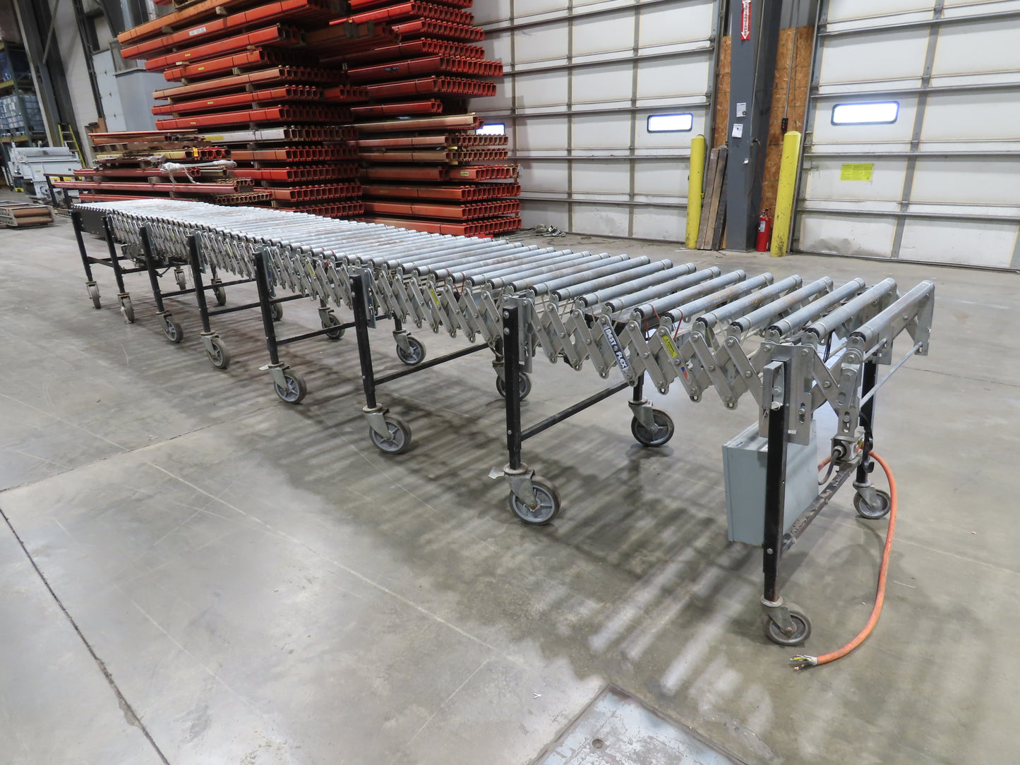 Best Flex 30"x 22' Expandable Power Roller Conveyor 36" Accumulation Zones 120V
