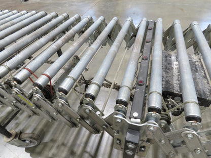 Best Flex 30"x 22' Expandable Power Roller Conveyor 36" Accumulation Zones 120V
