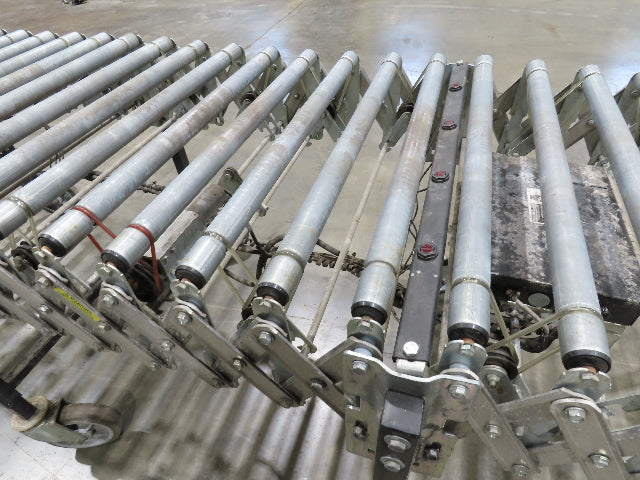 Best Flex 30"x 22' Expandable Power Roller Conveyor 36" Accumulation Zones 120V
