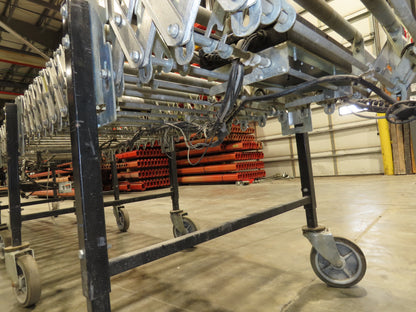 Best Flex 30"x 22' Expandable Power Roller Conveyor 36" Accumulation Zones 120V