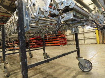 Best Flex 30"x 22' Expandable Power Roller Conveyor 36" Accumulation Zones 120V