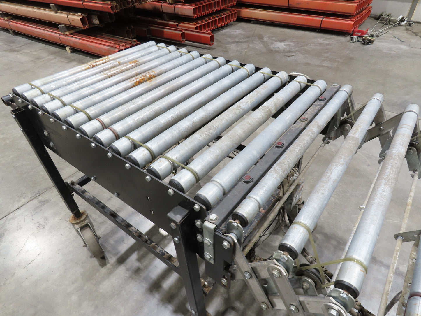 Best Flex 30"x 22' Expandable Power Roller Conveyor 36" Accumulation Zones 120V