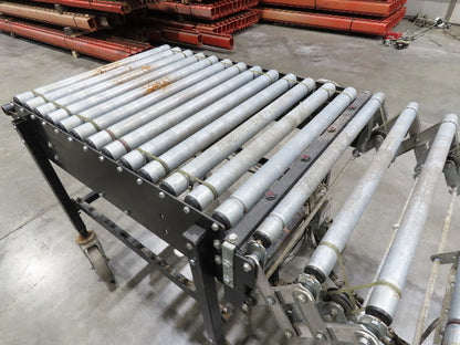 Best Flex 30"x 22' Expandable Power Roller Conveyor 36" Accumulation Zones 120V