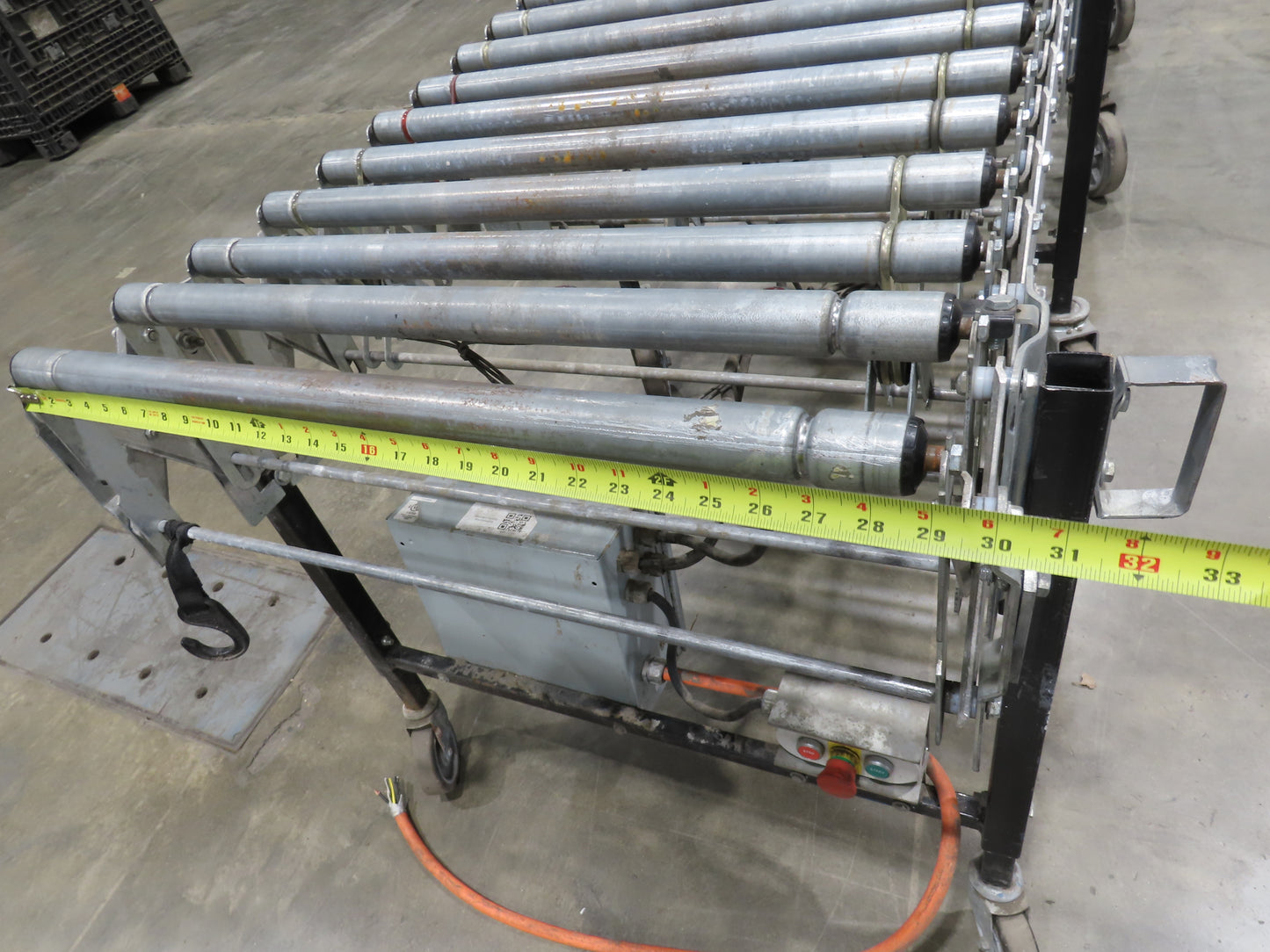 Best Flex 30"x 22' Expandable Power Roller Conveyor 36" Accumulation Zones 120V