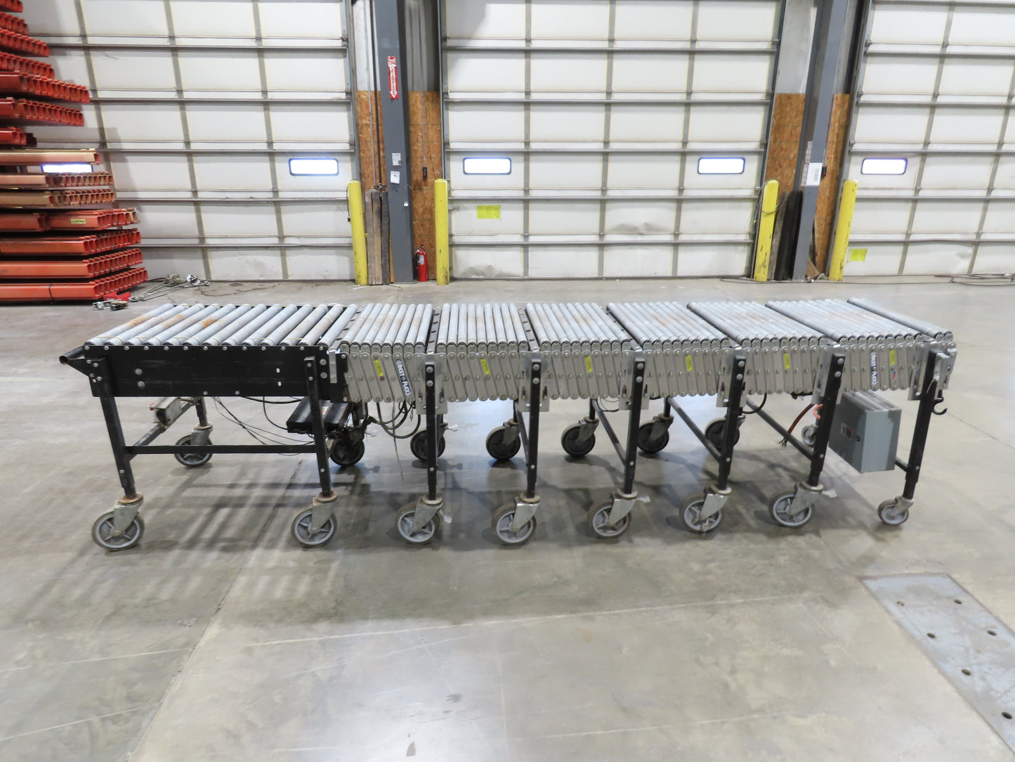 Best Flex 30"x 22' Expandable Power Roller Conveyor 36" Accumulation Zones 120V