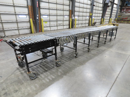 Best Flex 30"x 22' Expandable Power Roller Conveyor 36" Accumulation Zones 120V