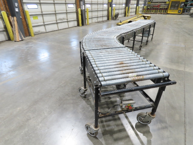 Best Flex 30"x 22' Expandable Power Roller Conveyor 36" Accumulation Zones 120V