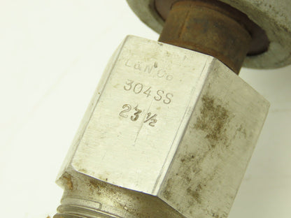 304SS Thermocouple Temperature Probe Sensor 23-1/2"